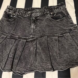 Wild Fable Black Denim Skater Skirt